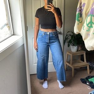 ZARA WIDE LEG JEANS